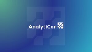 analyticon.ai logo on a gradient background.